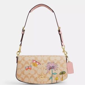 Coach X Observed By Us Andrea Shoulder Bag In Signature Canvas With Print